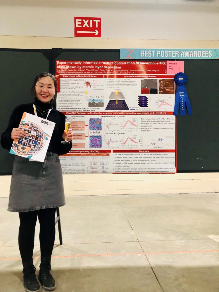 Dr. Jun Meng wins best poster award at 2022 MRS Fall meeting ...